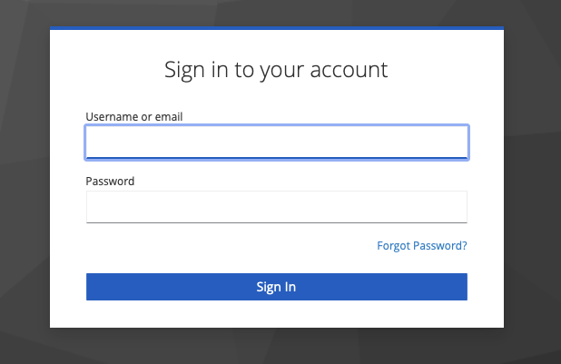 Customer-Realm-Management-Console-login