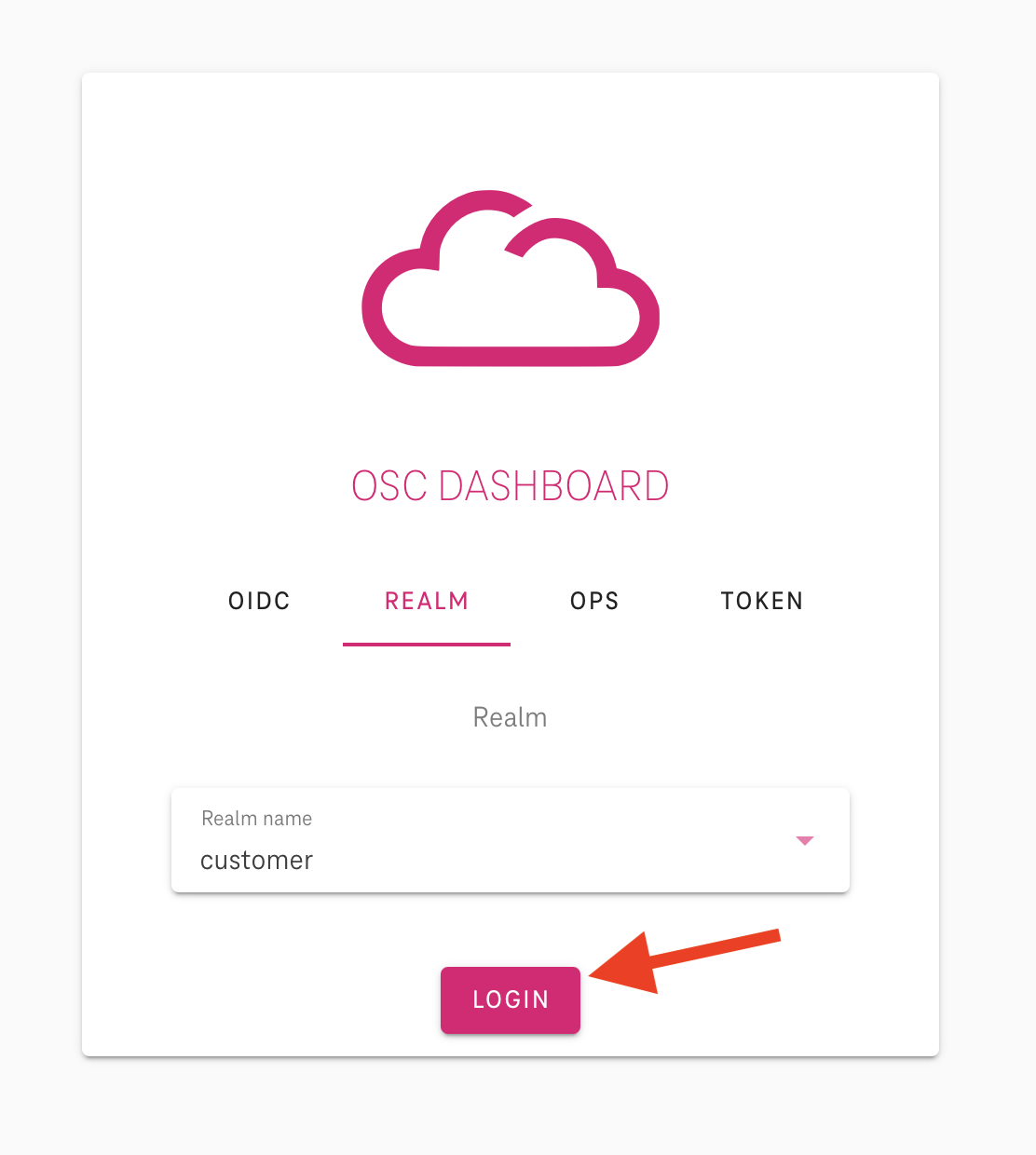 OIDC-dashboard-realm-login