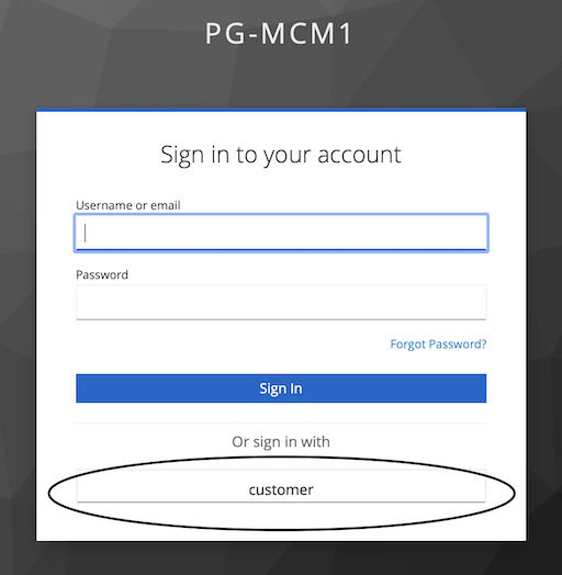 customer Keycloak